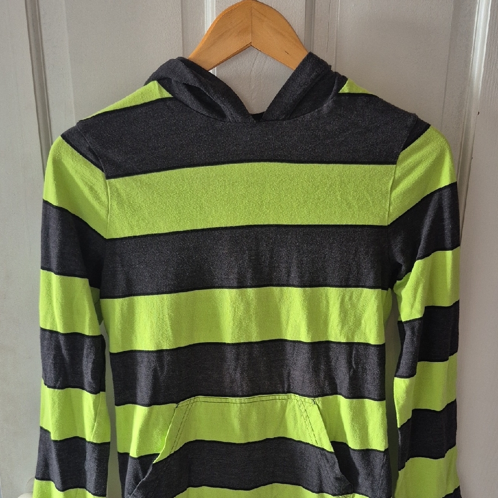 Striped Green and Black Boy's Sweater